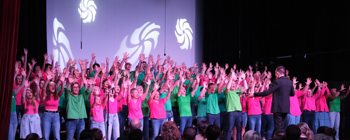 photo du chant final lors du concert 2025