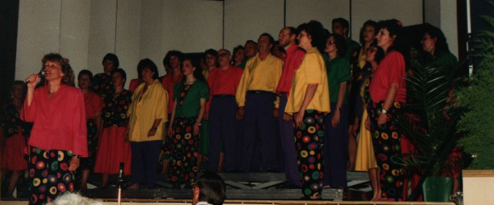 photo des choristes avec Bénédicte