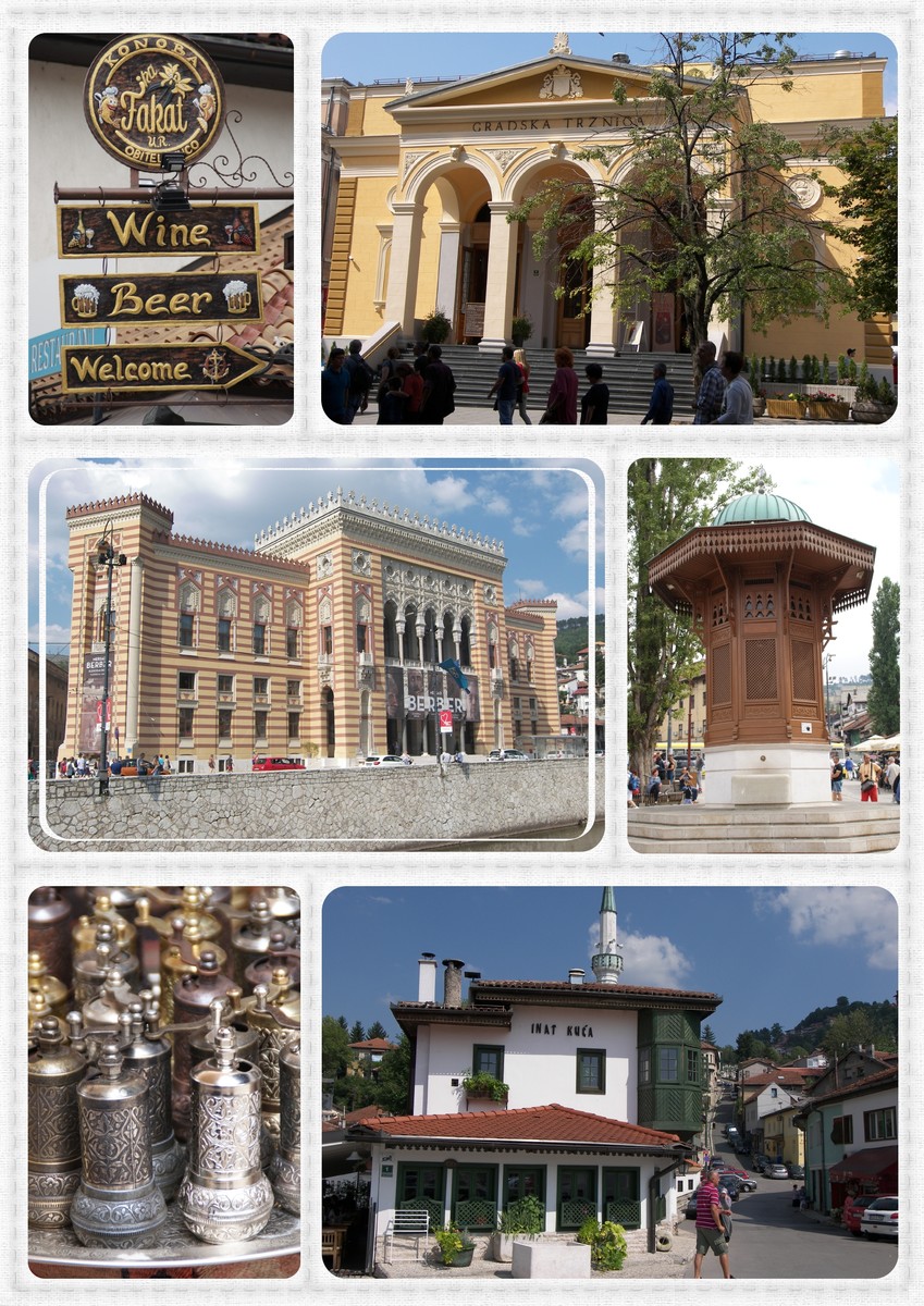 montage photo sur la ville de Sarajevo
