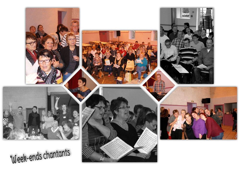 montage photo week-end chantants